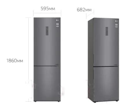 Холодильник с морозильником LG DoorCooling+ GA-B459CLWL