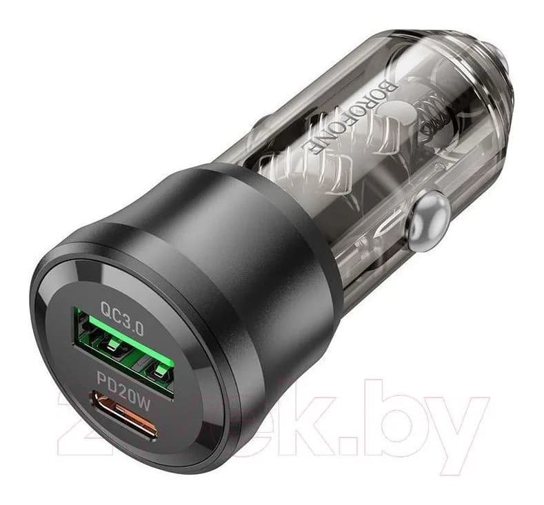 Автомобильное зарядное устройство Borofone BZ25 (прозрачный)