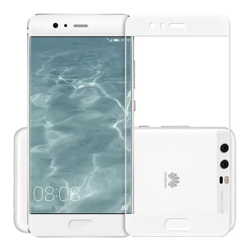 Защитное стекло для телефона Case Full Screen для Huawei P10 Lite (белый/глянец)