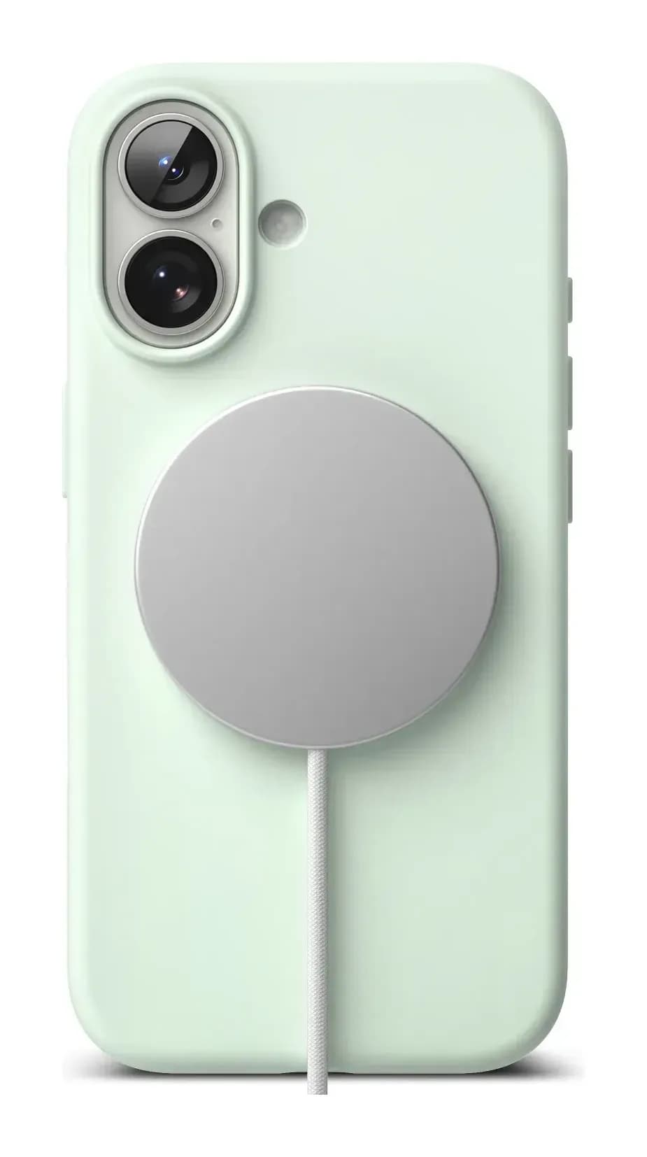 Чехол-накладка Ringke Silicone Magnetic для iPhone 17 (Soft Mint)