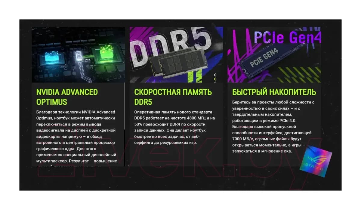Игровой ноутбук Asus ROG Strix G16 G614FH-RV057W Windows 11 Home