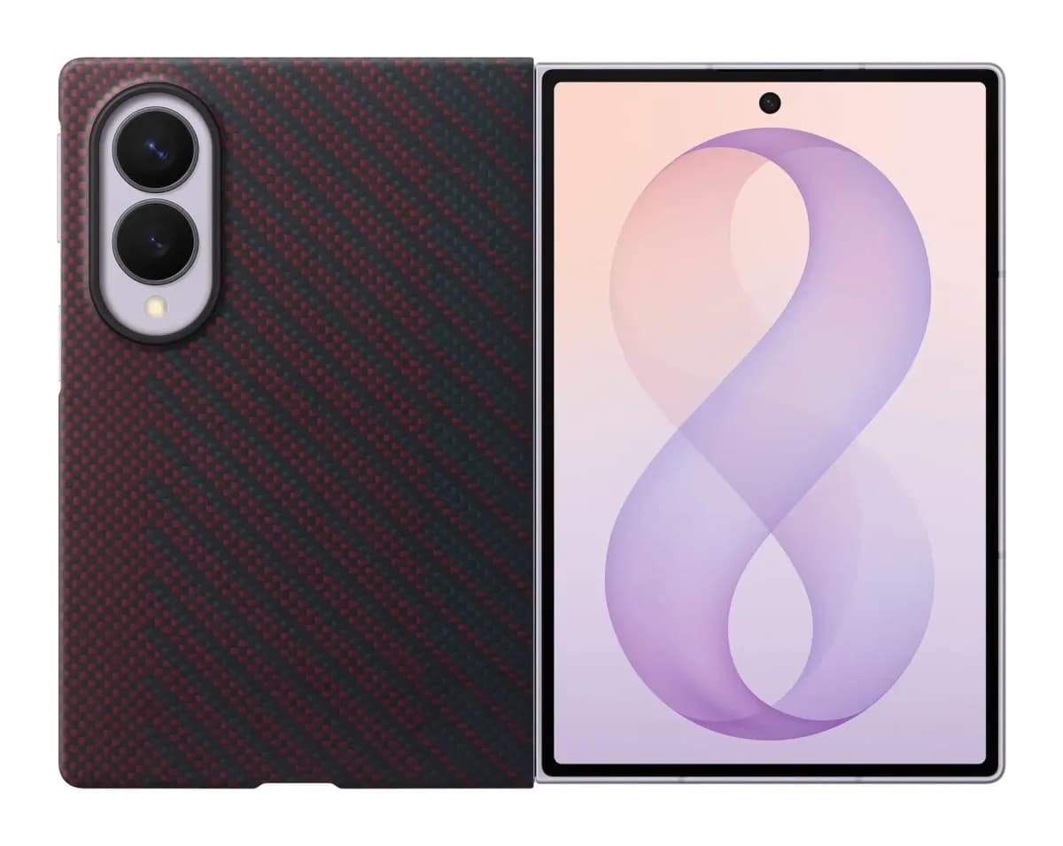 Чехол-накладка Samsung Carbon Magnet Case для Galaxy Z Fold8 / EF-KF971SREGRU (фиолетовый)