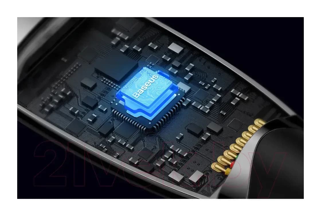 Зарядный кабель Baseus Glimmer Series Fast Charging Type-C to Type-C / CADH000801 (2м, черный)