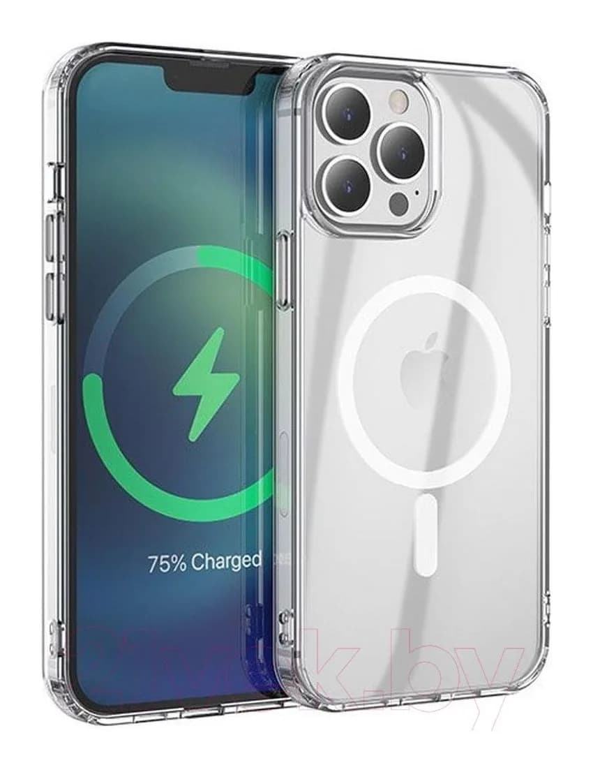 Чехол-накладка Hoco Магнитный для iPhone 14 Pro Max (прозрачный)