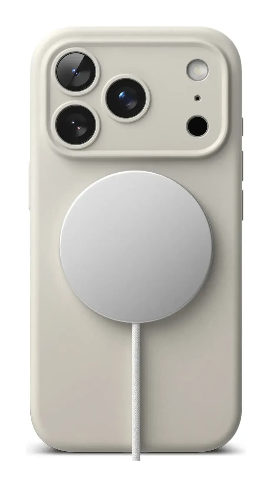 Чехол-накладка Ringke Silicone Magnetic для iPhone 17 Pro (Stone)