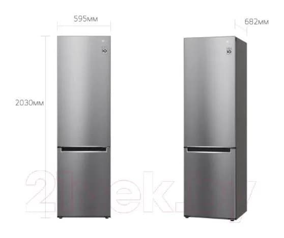 Холодильник с морозильником LG DoorCooling+ GA-B509MMZL