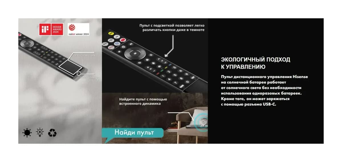 Телевизор Hisense 55" 55UR8S (RGB MiniLED)