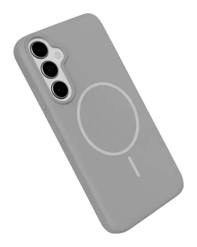 Чехол-накладка Bingo Silicone Magnetic для Samsung S25+ (серый)