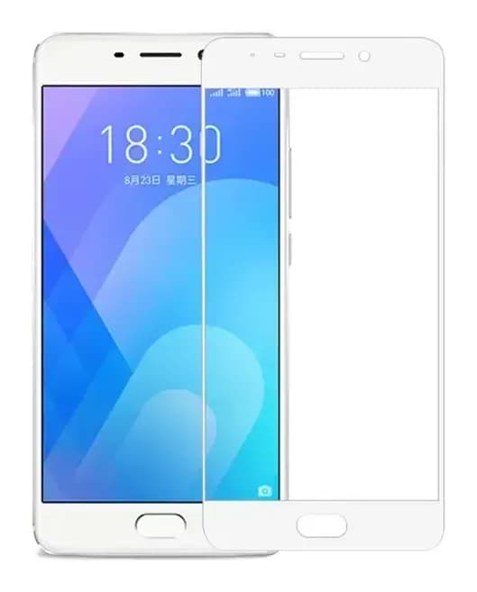 Защитное стекло для телефона Case Full Screen для Meizu M6 Note (белый/глянец)
