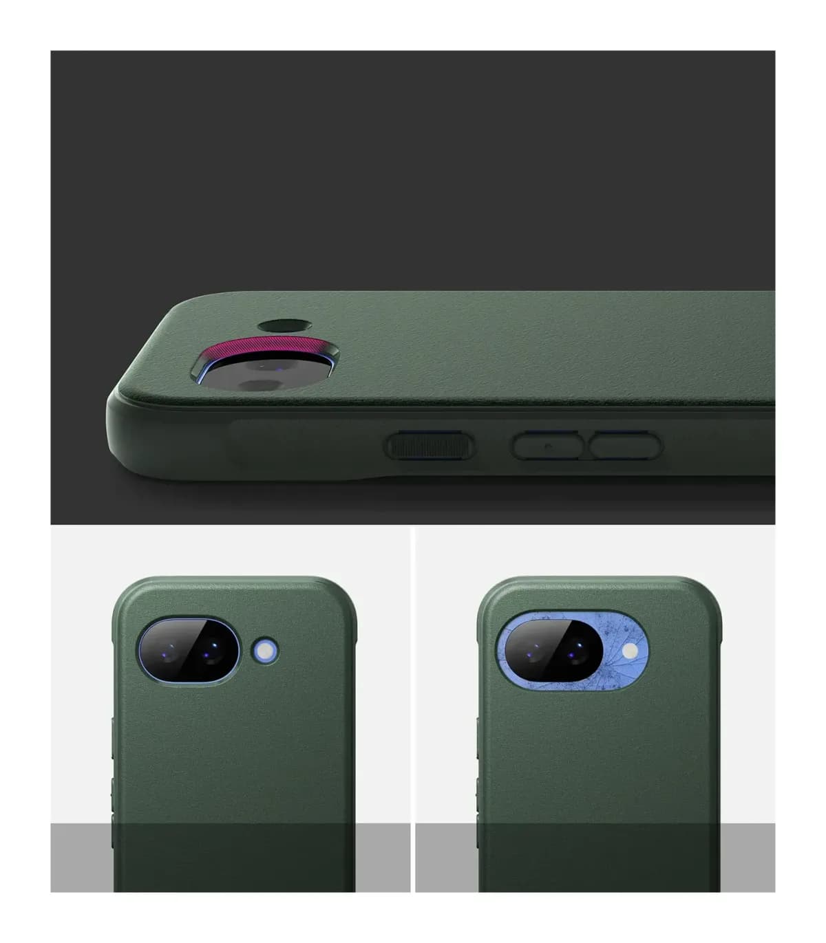 Чехол-накладка Ringke Onyx для Pixel 10a (Dark Green)