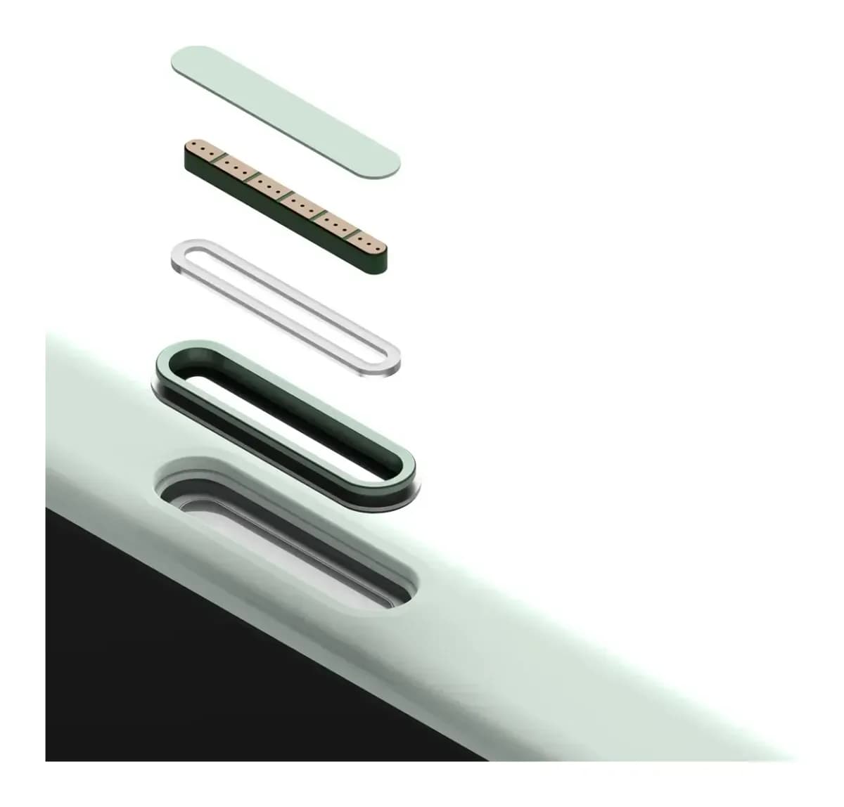 Чехол-накладка Ringke Silicone Magnetic для iPhone 17 (Soft Mint)