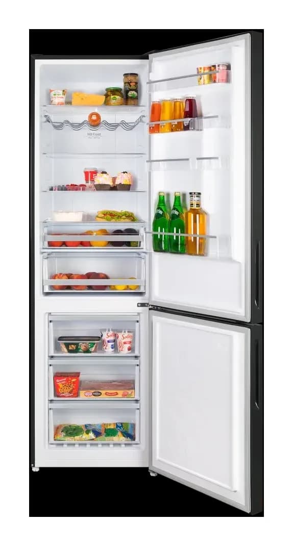 Холодильник с морозильником Maunfeld MFF200NFB Inverter