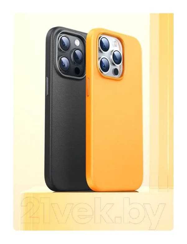 Чехол-накладка Baseus Fauxther для iPhone 15 Pro Max / 660152093B (черный)