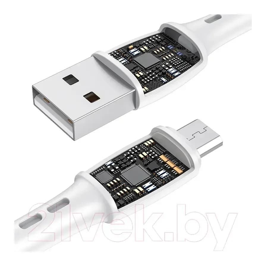 Зарядный кабель Vipfan X05 USB-Micro (1м, белый)