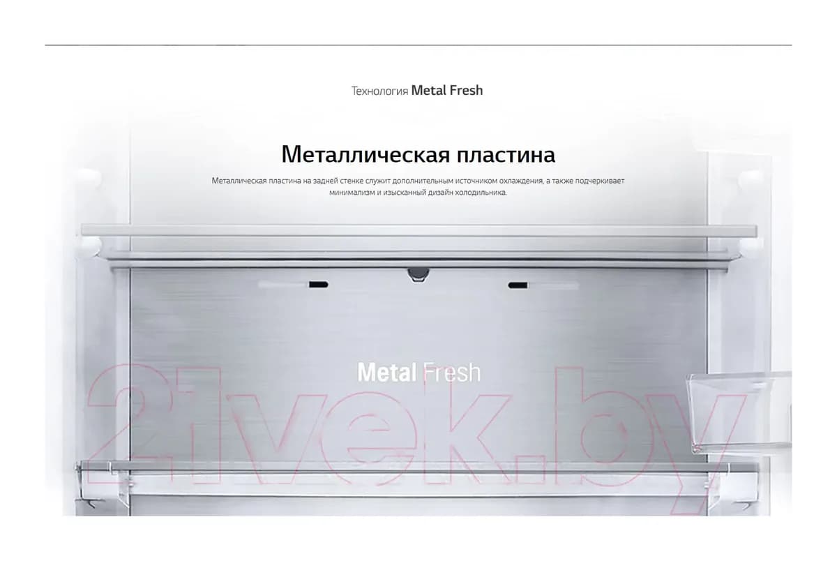 Холодильник с морозильником LG GA-B509CETL