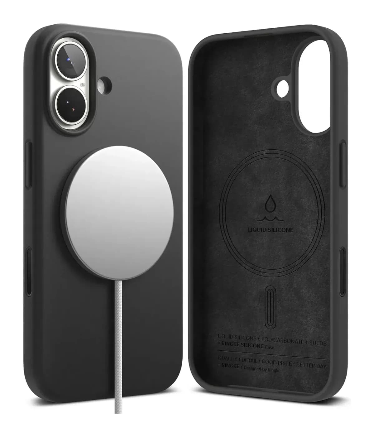 Чехол-накладка Ringke Silicone Magnetic для iPhone 17 (Black)