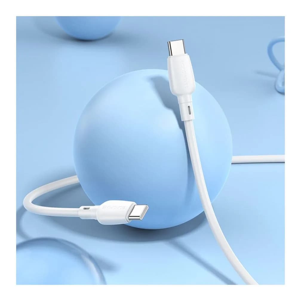 Зарядный кабель Borofone BX93 Type-C to Type-C 60W (белый)