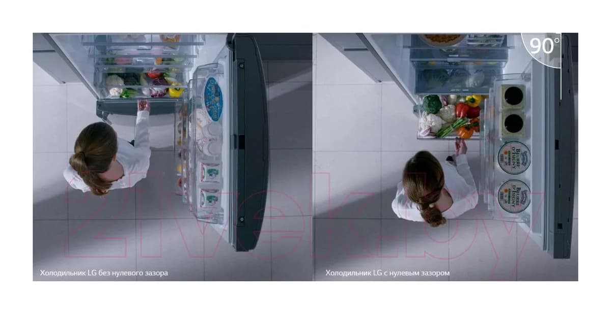 Холодильник с морозильником LG GA-B509CESL