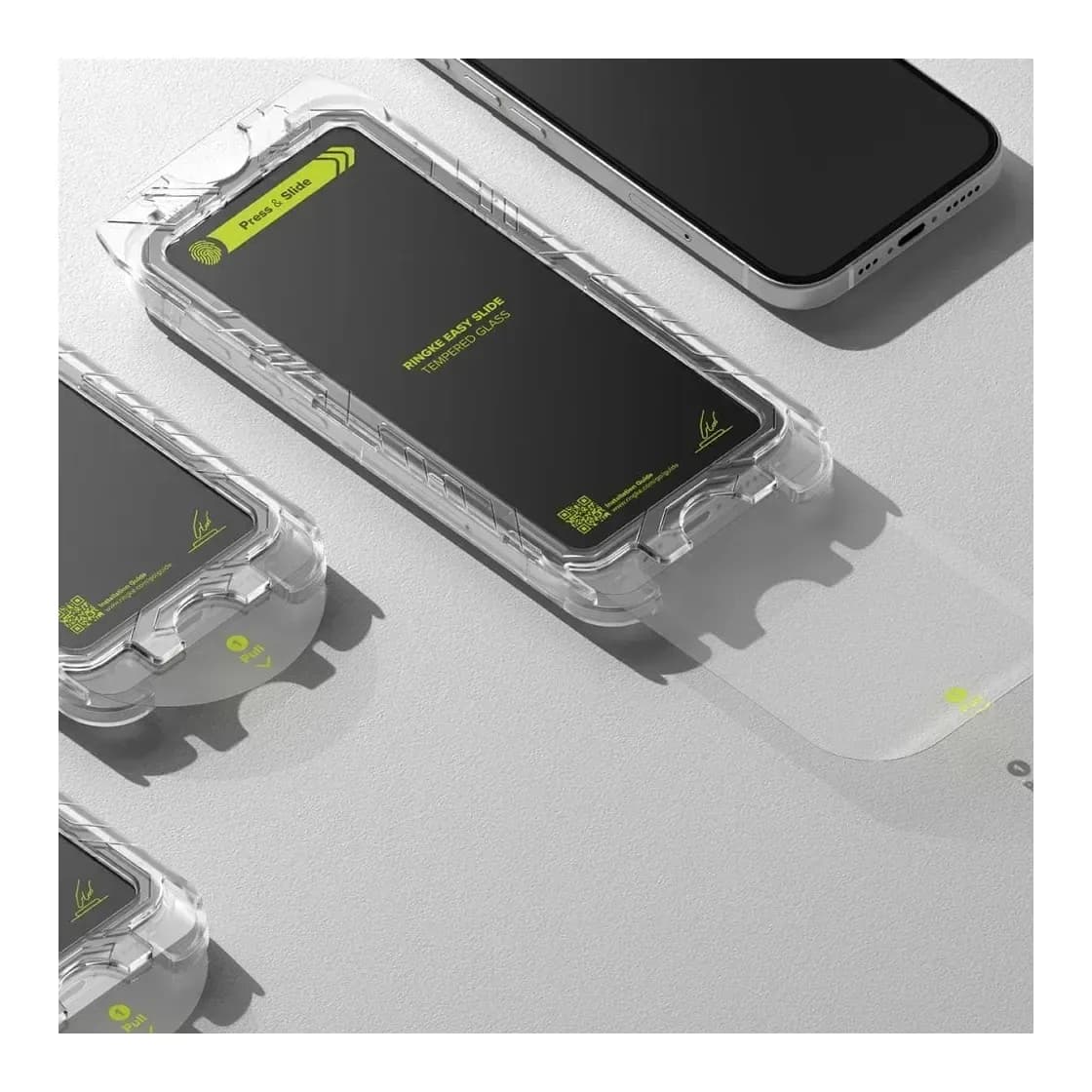 Защитное стекло для телефона Ringke Easy Slide для Iphone 16 Pro Max (2шт, черный)
