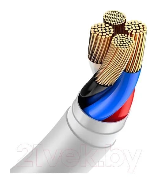 Зарядный кабель Baseus TZCALZJ-02 (1.5м, белый)
