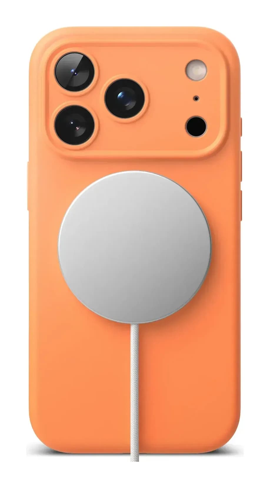 Чехол-накладка Ringke Silicone Magnetic для iPhone 17 Pro (Tangerine)