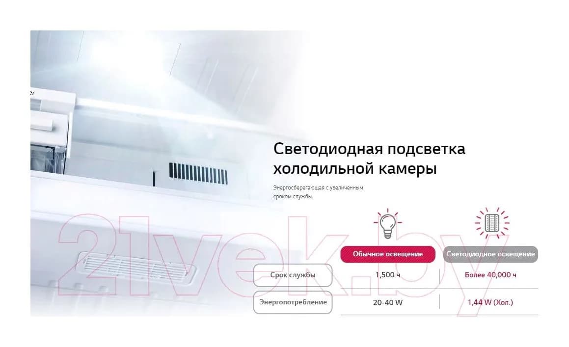 Холодильник с морозильником LG GA-B419SDJL