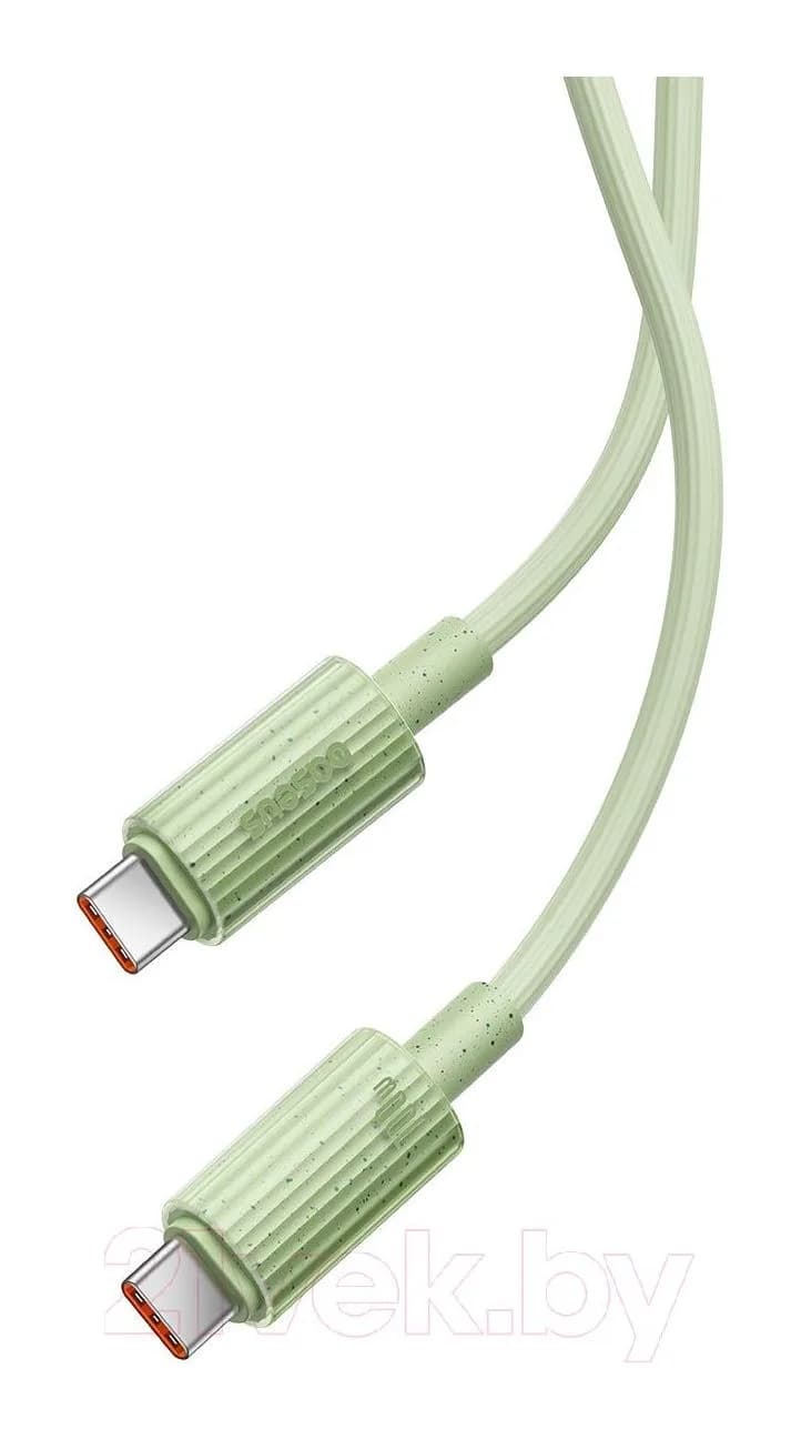 Зарядный кабель Baseus Habitat Series Fast Charging Type-C to Type-C / P10360202631-01 (2м, зеленый)