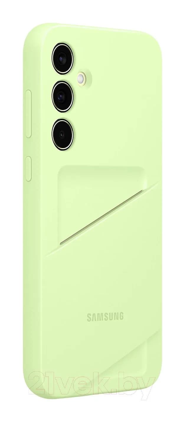Чехол-накладка Samsung Card Slot Case для Galaxy A35 / EF-OA356TMEGRU (лайм)