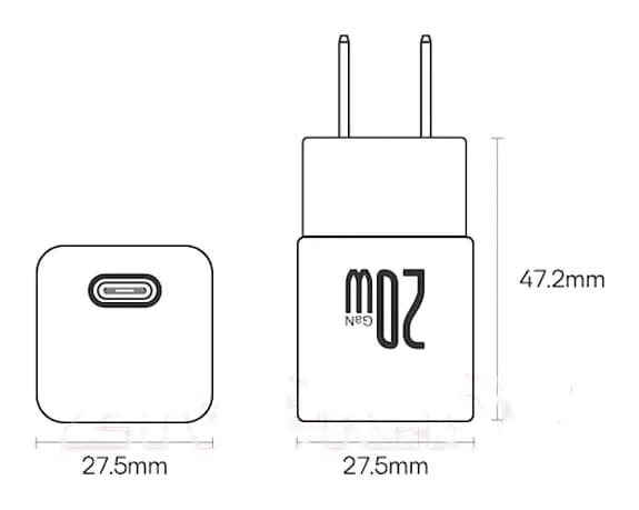 Адаптер питания сетевой Baseus GaN5 Fast Charger Mini 1C 20W EU / CCGN050101 (черный)