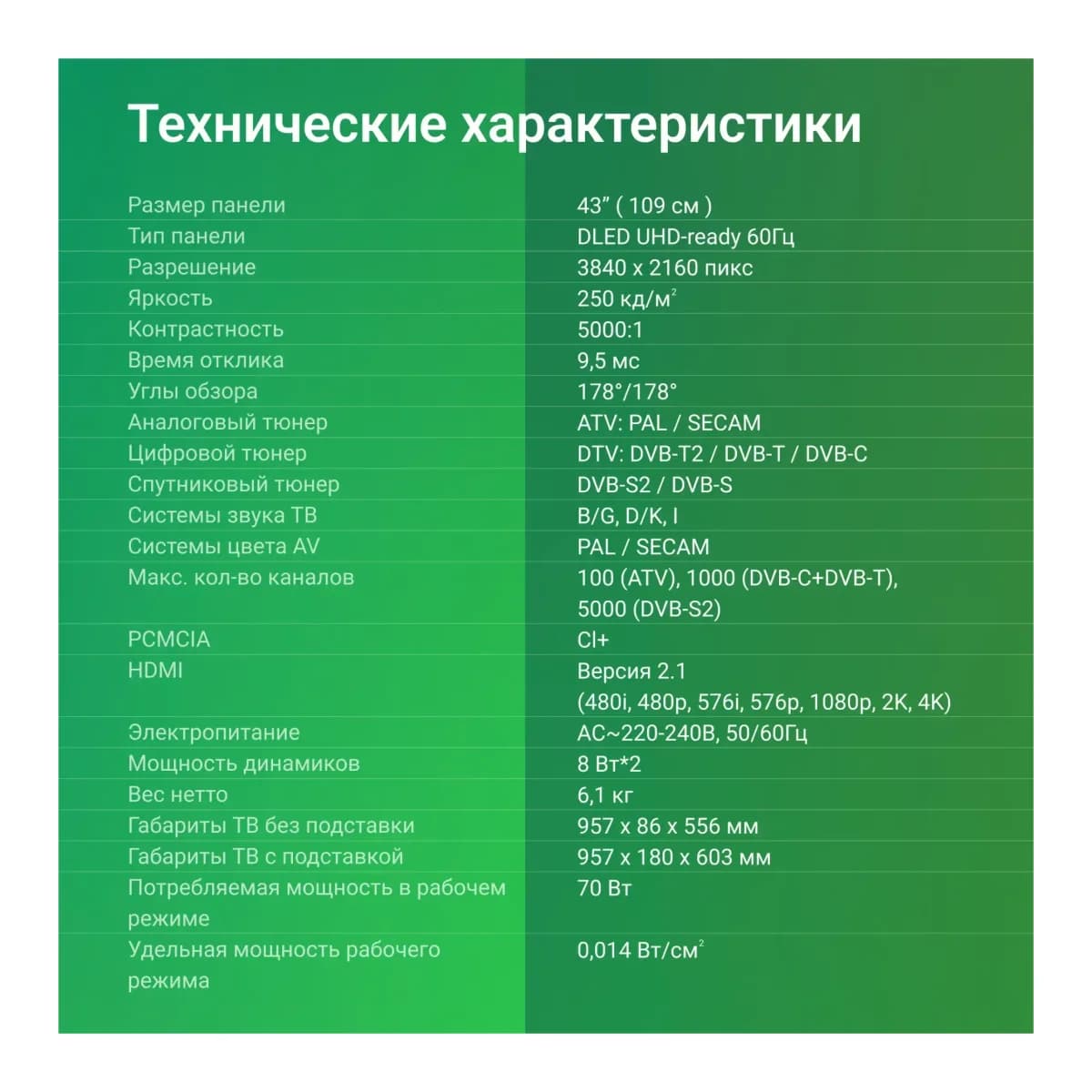 Телевизор Digma 43" DM-LED43UBB40