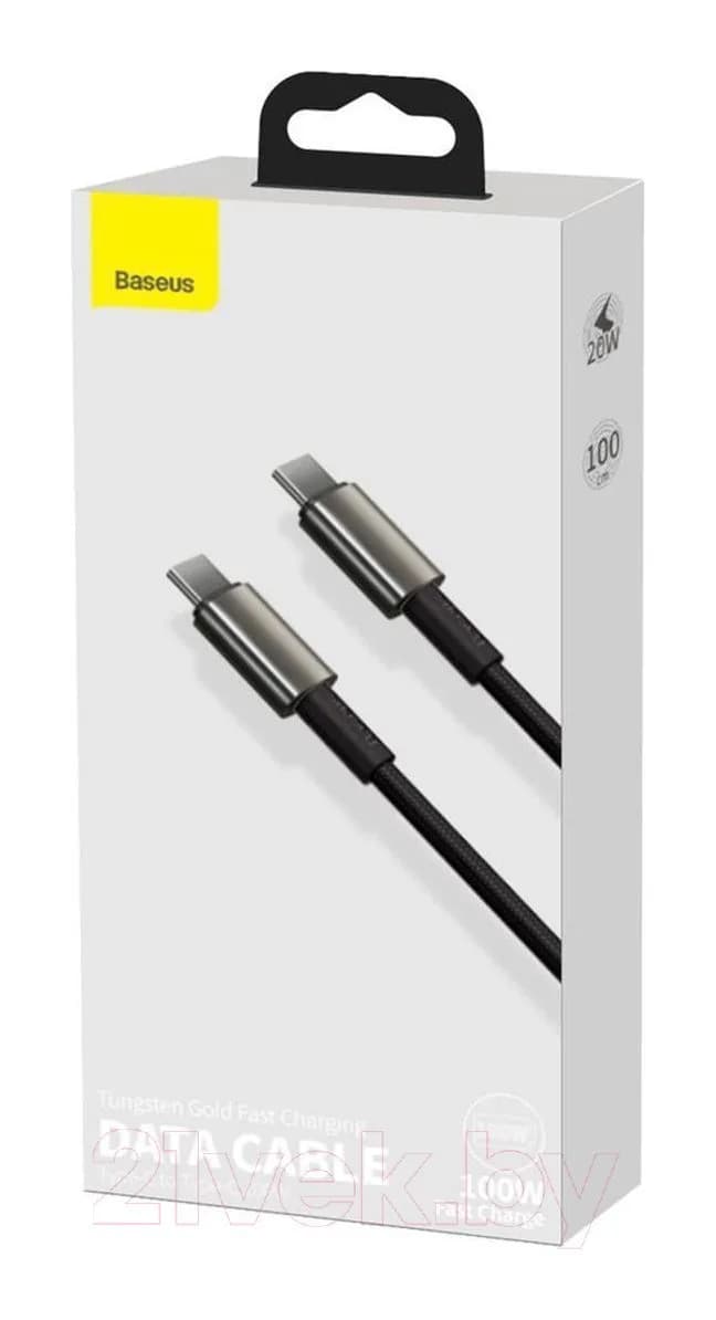 Зарядный кабель Baseus USB Type-C - USB Type-C / CATWJ-A01 (2м, черный)