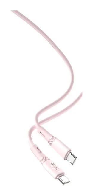 Зарядный кабель XO NB-Q226B 60W Type-C Type-C (розовый)