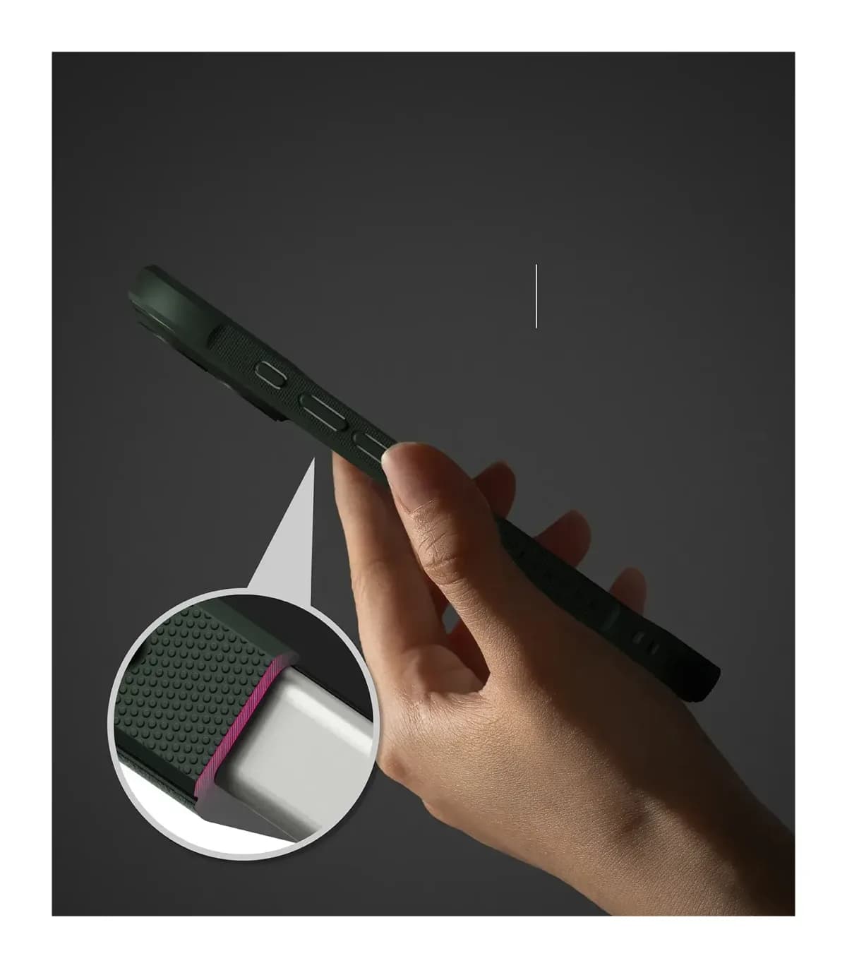 Чехол-накладка Ringke Onyx Magnetic для iPhone 17 (Dark Green)