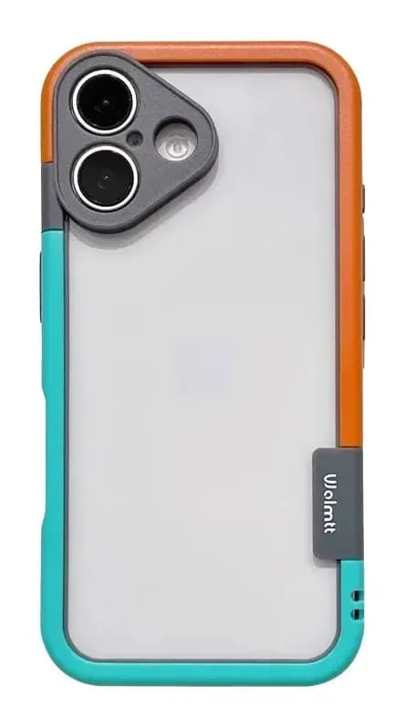 Чехол-накладка G-Case Для iPhone 16 / 6601110762A (голубой/оранжевый)