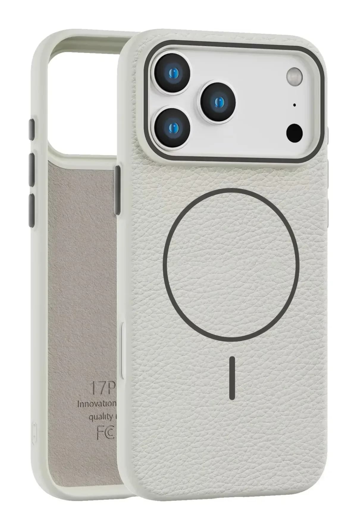 Чехол-накладка Bingo Litchi TPU для Apple  iPhone 17 Pro Max  (белый)