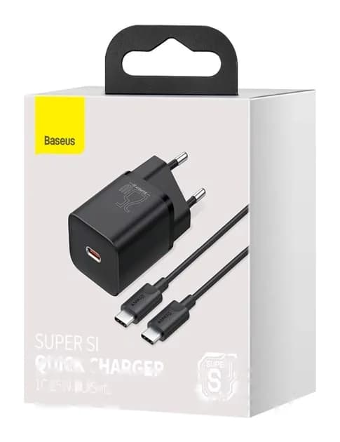 Зарядное устройство сетевое Baseus Super Si 1C Sets 25W / TZCCSUP-L01 (черный)