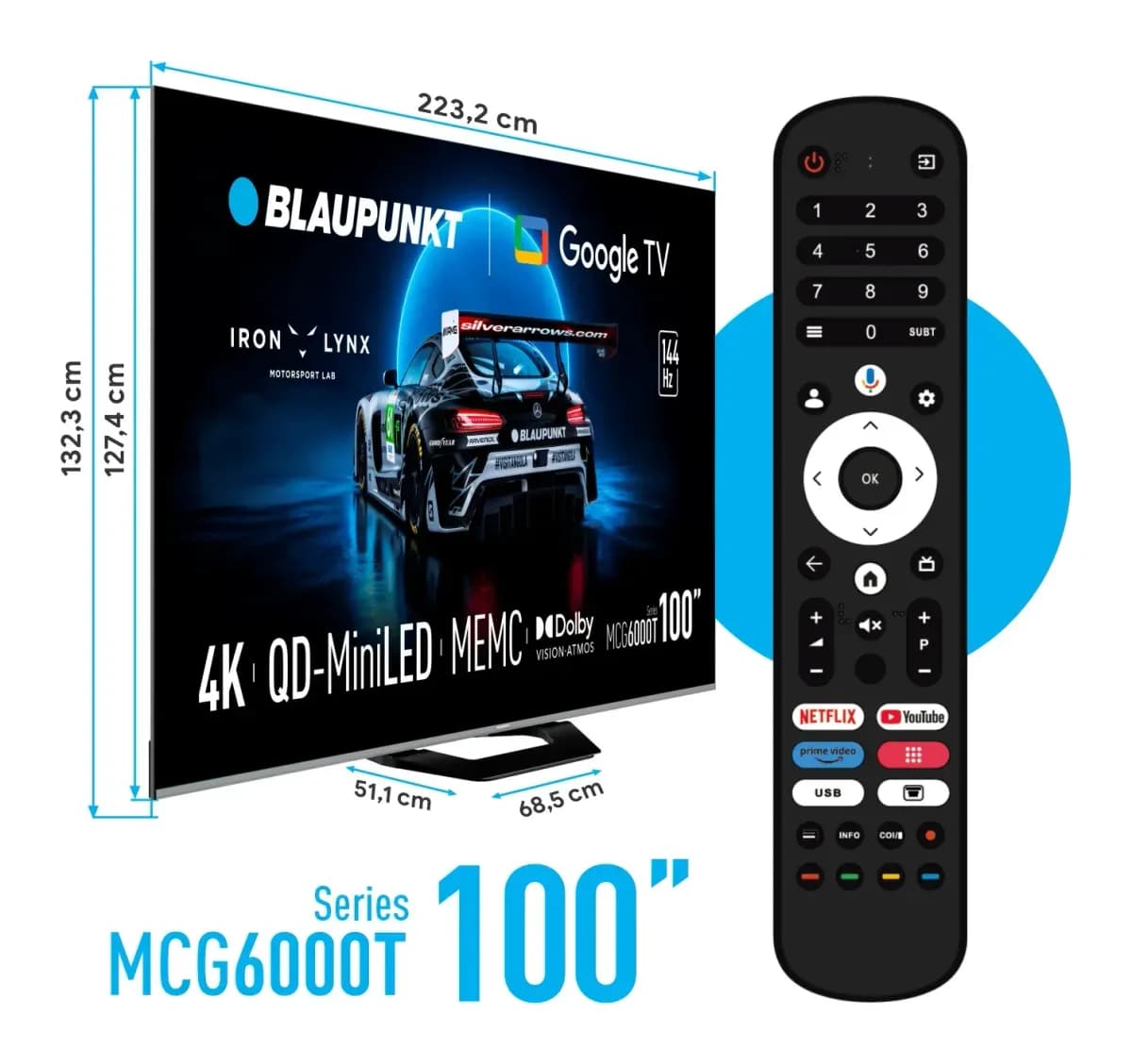Телевизор Blaupunkt 100" 100MCG6000T (miniLED)