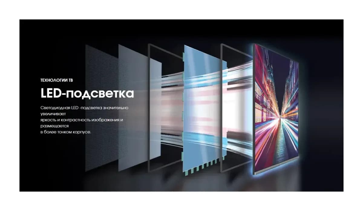 Телевизор Shivaki 43" S43KF5000 (черный)