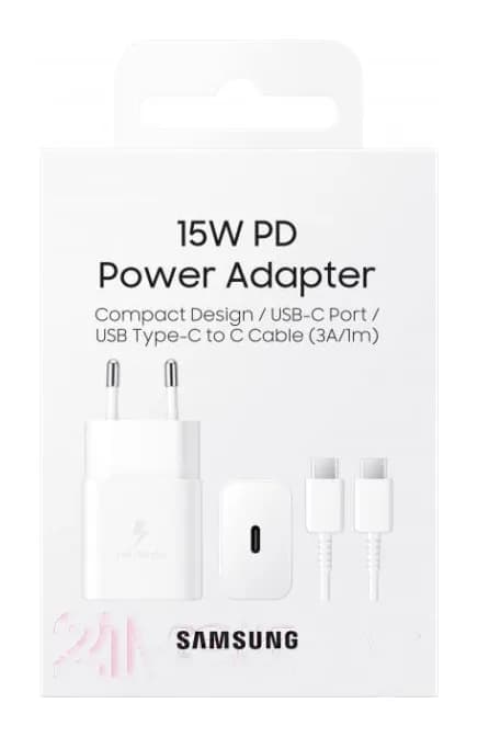 Зарядное устройство сетевое Samsung EP-EP-T1510XWEG (белый)