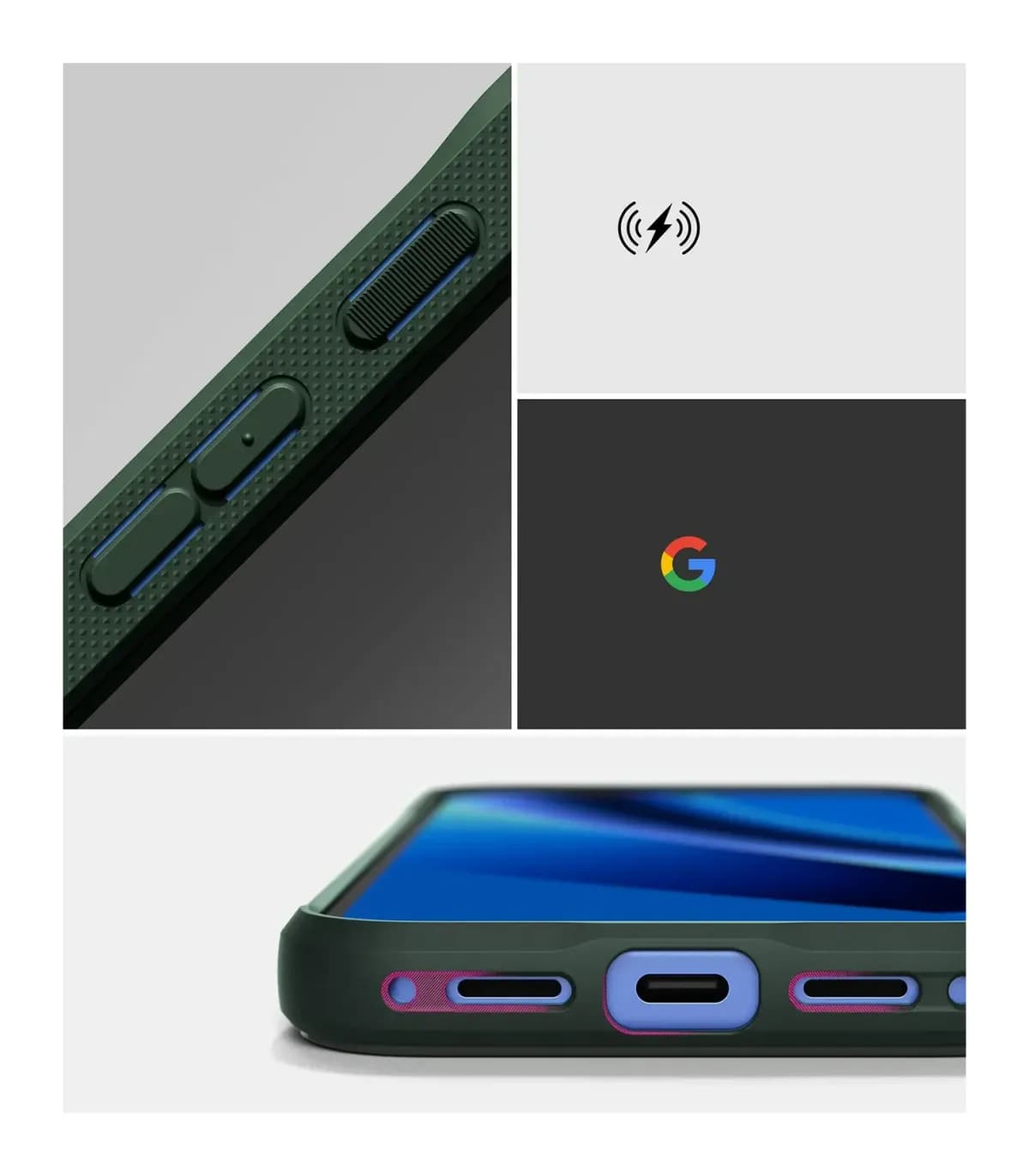 Чехол-накладка Ringke Onyx для Pixel 10a (Dark Green)