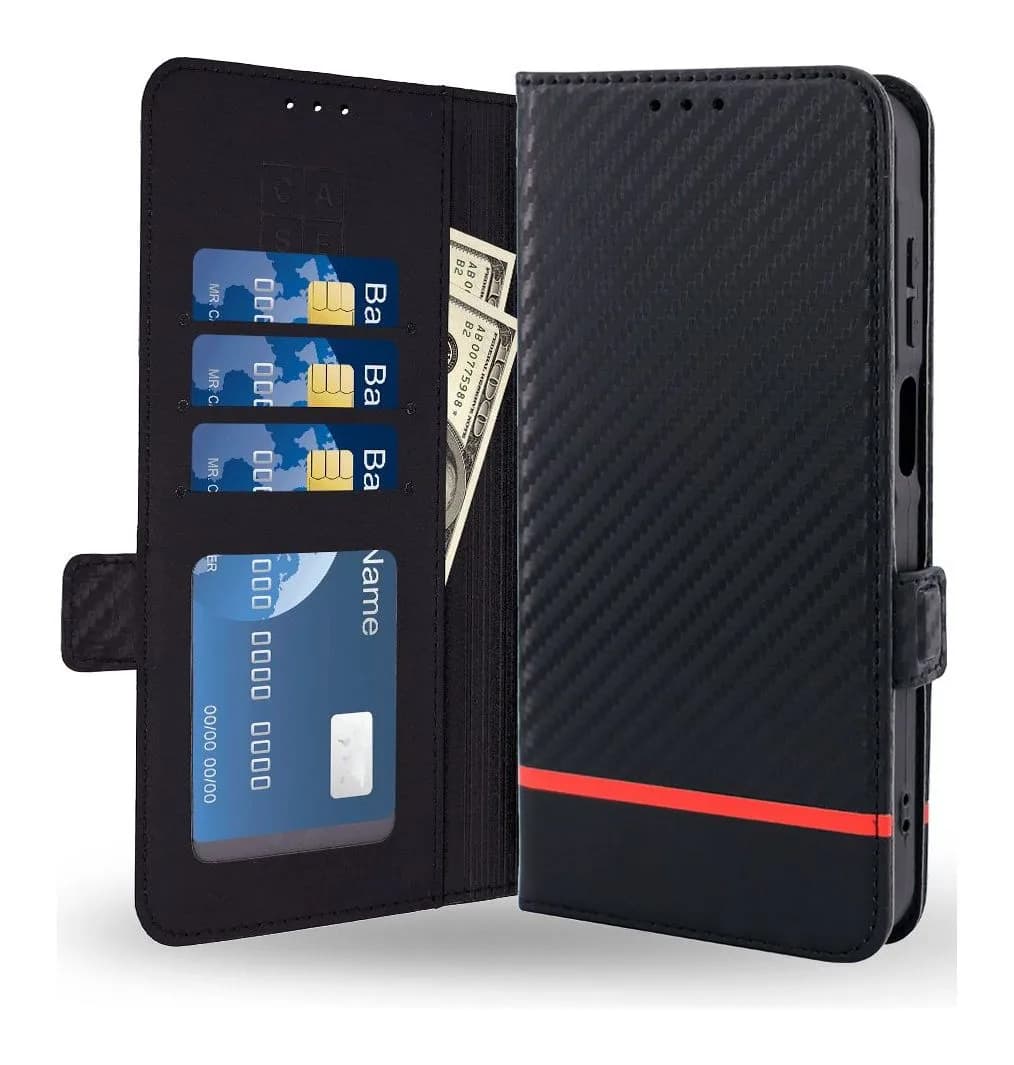 Чехол-книжка Case Book для Galaxy A15 4G/5G с магнитной застежкой (черный карбон)