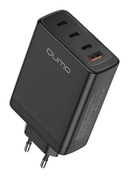 Адаптер питания сетевой Qumo Energy Charger GaN / Q49543 (черный)
