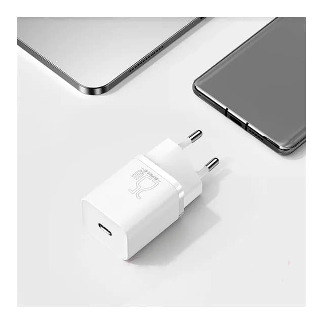 Зарядное устройство сетевое Baseus Super Si 1C Sets 25W / TZCCSUP-L02 (белый)