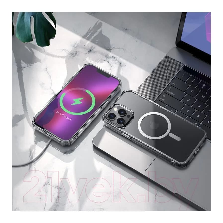 Чехол-накладка Hoco Магнитный для iPhone 13 Pro Max (прозрачный)