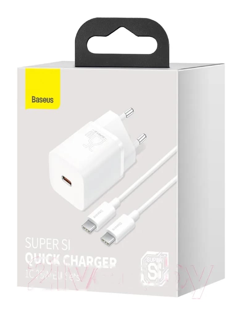 Зарядное устройство сетевое Baseus Super Si 1C Sets 25W / TZCCSUP-L02 (белый)