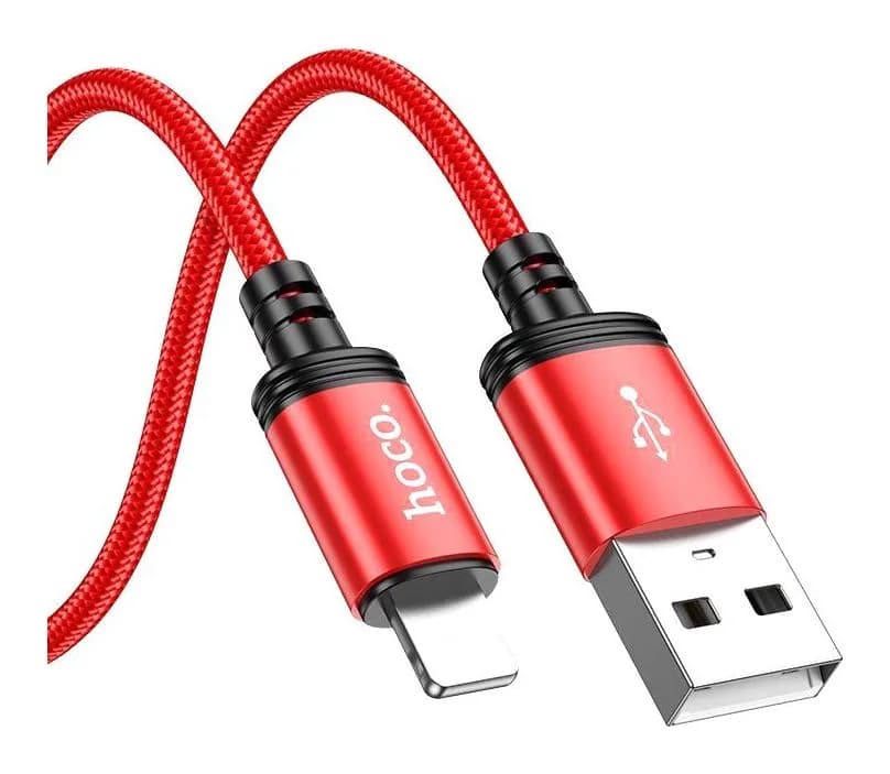Зарядный кабель Hoco X89 Lightning (1м, красный)