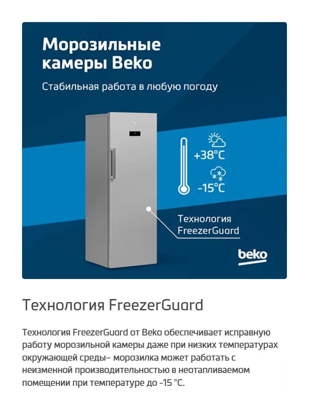 Холодильник с морозильником Beko B3R1CNK363HW