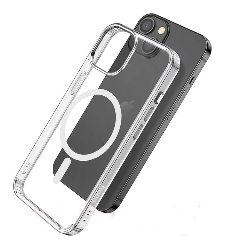 Чехол-накладка Hoco Магнитный для iPhone 14 Pro Max (прозрачный)
