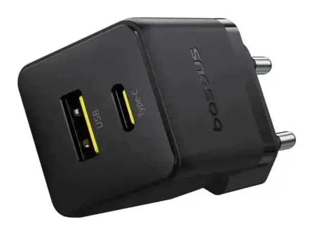 Зарядное устройство сетевое Baseus Palm C+U 20W EU / P10111608113-01 (черный)