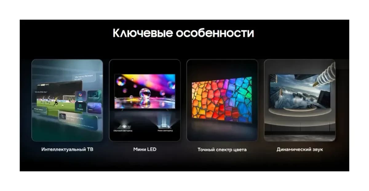 Телевизор Samsung 55" UE55M70HAUXPY (MiniLED)